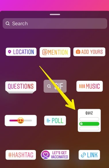 quiz-instagram-stickers