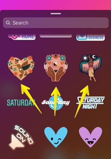 thematic-instagram-stickers